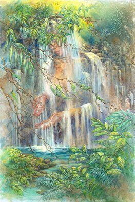 Deborah Wilson; Life Of The Water, 2008, Original Printmaking Giclee, 24 x 36 inches. Artwork description: 241  This is available in limited edition gicle'e print on canvas.  It' s hand- signed, numbered and embellished by the artist, and comes with a Certificate of Authenticity. ...