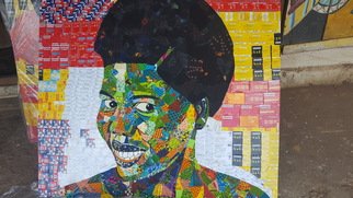 Winfred Amoah; Painless Smile, 2019, Original Mixed Media, 45 x 40 inches. Artwork description: 241 It was inspired by the Up and down of her life and how she has been through it. ...