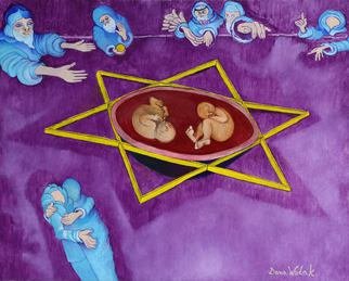 Dana Wodak; Pupple2, 2015, Original Painting Oil, 50 x 45 cm. Artwork description: 241  spiritual cosmic univers art realistic oilpaintings in thin layers of colour  fineart DanaWodak Purple ...