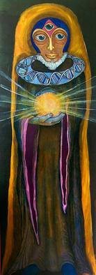 Dana Wodak; The Wizard, 2016, Original Painting Oil, 60 x 180 cm. Artwork description: 241  spiritual cosmic univers art realistic oilpaintings in thin layers of colour  fineart DanaWodak ...