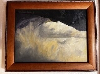 Henry Woody Lindenmeyr; Storm Over Avery, 2005, Original Painting Oil, 12 x 9 inches. Artwork description: 241 Oil on board, 9 x12 , framed.  Inspired by a passing summer storm over Avery Mt in the Gothic valley of Gunnison County in Colorado. ...