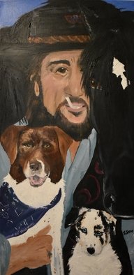 Susan Snow  Voidets ; The Dark Horse, 2019, Original Painting Oil, 15 x 30 inches. Artwork description: 241 Waylon Jennings and the dark horse. His world was fast and deep. His music phenomenal and he is a legend. This painting is one of a kind original oil and in the series of the highway men.  Check them out  Hang them on your wall. Cheers, Susan ...