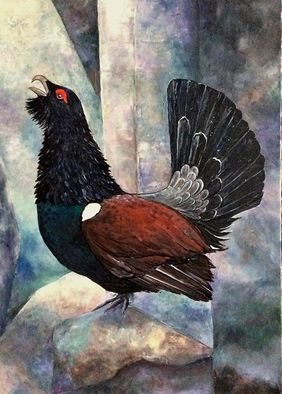 Yana Prados; Bird Morning, 2017, Original Painting Acrylic, 50 x 70 cm. Artwork description: 241 bird. animal. morning. 50- 70 ND1/4. 2017D3. ...