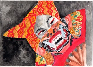 Yani Maratus Solihat; Maks, 2016, Original Illustration, 21 x 14.8 cm. Artwork description: 241 We don t know what s behind the mask. some think she s evil and some think she s good or normal. ...