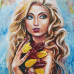 Yelena Rubin; Cece, 2013, Original Painting Oil, 12 x 16 inches. Artwork description: 241  Beauty is not just skin deep, just like fine art is not just pigment on canvas, the deeper you look the more meaning there is. I wished to express this talented voice, trusting eyes and wholesomeness within Cece, through art. Constantly struggling to improving her abilities and ...