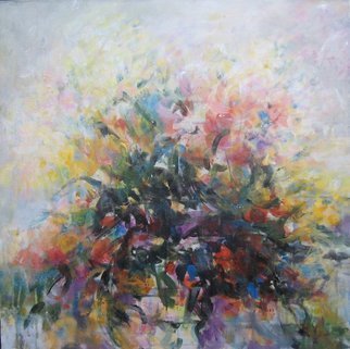 Yeoun Lee; Garden 2, 2012, Original Painting Acrylic, 24 x 24 inches. 