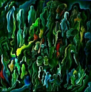 Yosef Reznikov; Outcome, 2018, Original Mixed Media, 70 x 70 cm. Artwork description: 241 Abstraction aEUR
