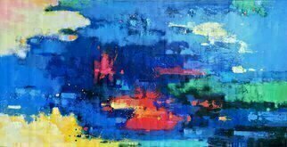 Jinsheng You, 'Abstract 296', 2019, original Painting Oil, 48 x 24  x 0.1 inches. Artwork description: 2448 I d like to express my emotion with vibrant colors and unique brush. This is an originalabstract oil painting on canvas, it is one- of- kind, i have got it done recently.PLEASE KEEP THAT IN MINDALL MY PAINTINGS VIEWED IN PERSON MORE BEAUTIFUL THAN THE IAMGES ...