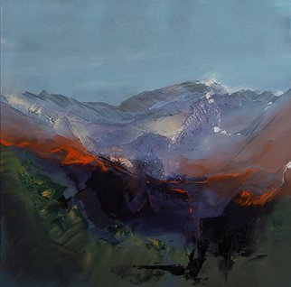 Nicholas Down, 'Revealing The Mountain', 2014, original Painting Oil, 20 x 20  x 2 inches. Artwork description: 2703    Oil on Gesso Panel                                                        ...