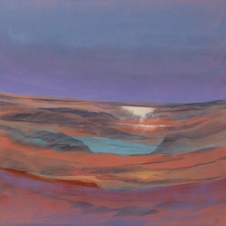 Nicholas Down, 'Water Echo', 2011, original Painting Oil, 16 x 16  x 2 inches. Artwork description: 3495  Oil ln Gesso                      ...