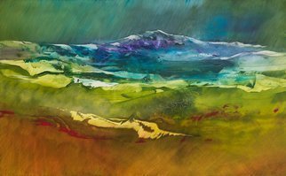 Nicholas Down, 'A Mountain Keeps An Echo', 2017, original Painting Oil, 42 x 26  x 2 inches. Artwork description: 1911 Oil on Gesso...