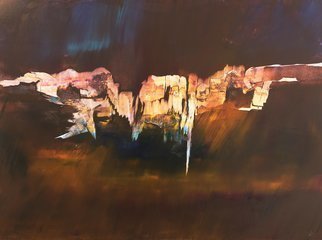 Nicholas Down; Mountain Tapestry, 2017, Original Painting Oil, 40 x 30 inches. Artwork description: 241 Oil on Gesso Panel...