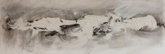 Nicholas Down; Northern Shadows, 2018, Original Painting Acrylic, 36 x 12 inches. Artwork description: 241 Acrylic Medium and Charcoal on Gesso Board...