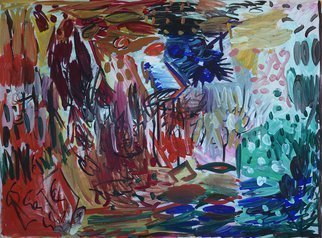 Yuriy Samsonov, 'Stay Here', 2021, original Mixed Media, 42.9 x 31.8  x 0.1 inches. Artwork description: 1758 Spell, nobody knows, hungry time . .The work is executed in the style of Abstract Expressionism, in mixed media on paper, acrylic, tempera, gouache. ...