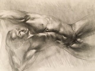 Yuriy Ivashkevych; Dancer, 2018, Original Drawing Pencil, 29 x 42 cm. Artwork description: 241 From my serie aEURoe Ballet dancer aEURoe ...