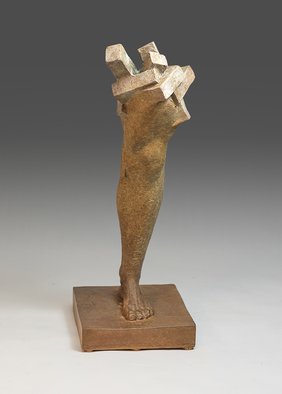 Yves  Goyatton; Intersection, 2007, Original Sculpture Bronze, 5 x 12 inches. 