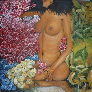 Zaki Hadri; Women In Fantasy, 2008, Original Painting Oil, 90 x 90 cm. Artwork description: 241  figurative    ...