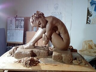 Zamin Sangtarash; Wrung During The Process, 2018, Original Sculpture Clay, 30 x 36 inches. Artwork description: 241 Women ...