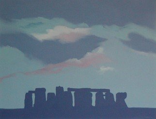 Terry Zarate; Stonehenge, 1992, Original Painting Oil, 18 x 14 inches. Artwork description: 241 I was so excited to be going to England to see Stonehenge, a dream of mine since I was a child.  It didn t disappoint at all.  There is definitely some energy there.  You can t help but feel it. ...