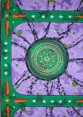Pierre Davis Dutreix; Purplemandala, 2003, Original Painting Acrylic, 180 x 140 cm. Artwork description: 241  Purple mandala. . . see bio    ...