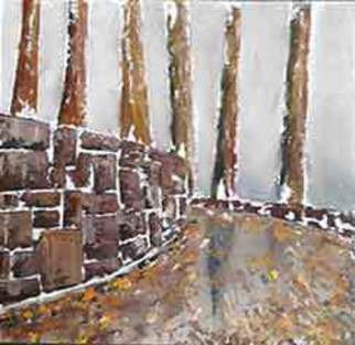 Reza Aghajari; Road, 2014, Original Painting Oil, 20 x 30 cm. Artwork description: 241  this is a sketch of my future exhibition on the oil paint boar. ...
