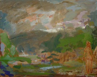 Dana Zivanovits; AUTUMN FIELD 1, 2012, Original Painting Acrylic, 16 x 20 inches. Artwork description: 241    This painting was done on stretched canvas with acrylic paint.        ...