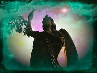 Zunilda Sarete; Soul Love, 2010, Original Photography Other, 14 x 11 inches. Artwork description: 241      Angel statue photomanipulation using texture and love quotes.     ...