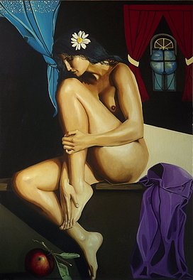 Andrea Zucca; Eva, 2011, Original Painting Oil, 65 x 80 cm. 