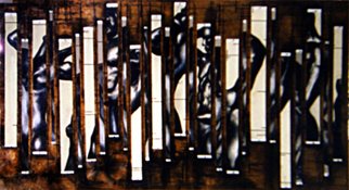 Zuzanna Kozlowska; You Complete Me, 2001, Original Other, 7 x 4 feet. Artwork description: 241    Dry Pastel Drawings on Wood Pannel ...
