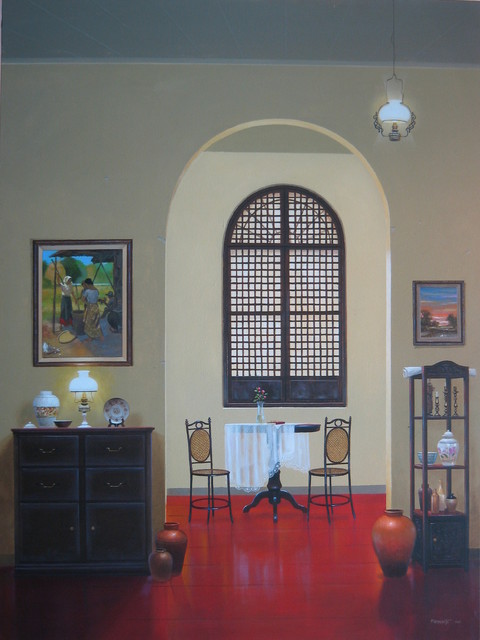 Artist Fidel Sarmiento. 'INTERIOR' Artwork Image, Created in 2006, Original Painting Acrylic. #art #artist