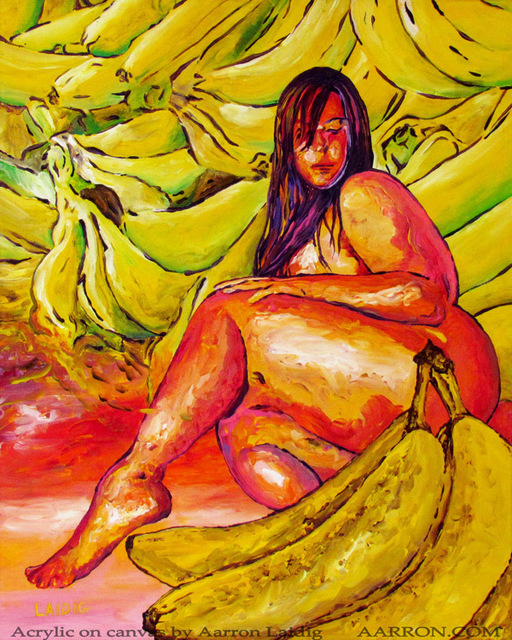 Aarron Laidig  'Banana Boat', created in 2015, Original Painting Oil.