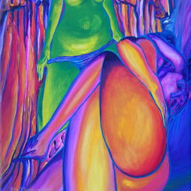 Aarron Laidig: 'Its Happening  ', 2012 Acrylic Painting, Erotic. Artist Description:  Erotic Artwork On Canvas ...