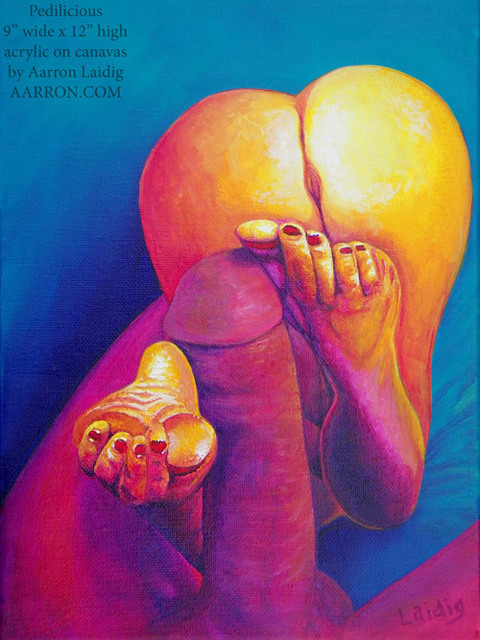 Aarron Laidig  'Pedilicious', created in 2012, Original Painting Oil.
