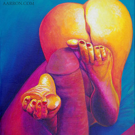 Aarron Laidig: 'Pedilicious', 2012 Acrylic Painting, Erotic. Artist Description: Erotic Artwork On Canvas With A Foot Fetish Theme...