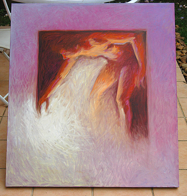 Angelo Bonito  'Man With Light', created in 2008, Original Painting Acrylic.