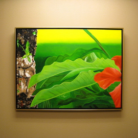 Artie Abello: 'Leafcutters', 2009 Oil Painting, Animals. 