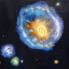 Andrew Stark: 'Nebula', 2007 Oil Painting, Astronomy. 