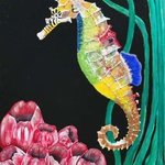 rainbow seahorse By Althea E Jenkins