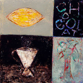 Igor Agava: 'Hot chocolate', 2009 Acrylic Painting, Abstract Figurative. 