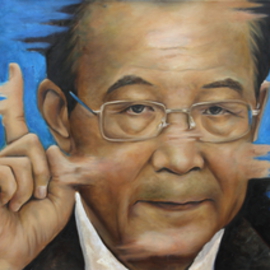 Wong Pun Kin: 'Portrait of Wen Jia Bao', 2013 Oil Painting, Political. Artist Description:  Portrait of Wen Jia Bao, oil painting,     ...