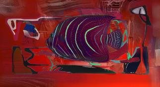 Airton Sobreira: 'Red River', 2013 Digital Art, Fish.         original digigraph artist proof signed by airton sobreira on canvas or paper.available in several sizes.        ...