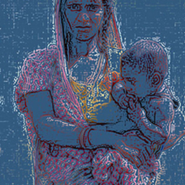 Mother  And  Child, Ajeet Kumar Shaah