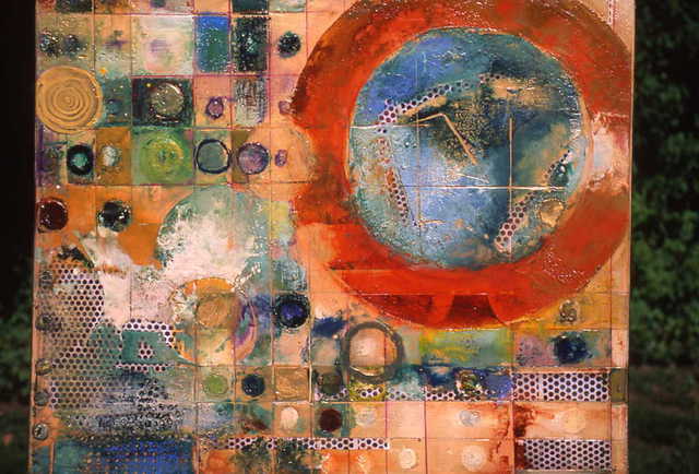 Alan Soffer  'Circles And Squares III', created in 2006, Original Painting Oil.