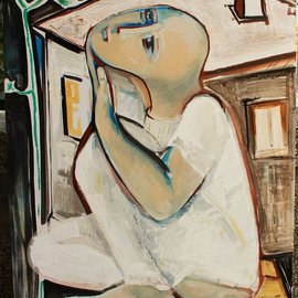 Mariya Aleksieva: 'Nicht', 2012 Acrylic Painting, Figurative. 