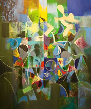 Alexander Sadoyan: 'The Light glows in the darkness', 2012 Oil Painting, Abstract.      Abstract painting     ...