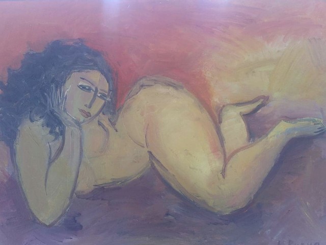 Alexandre  Rurua  'The Woman On The Beach', created in 2020, Original Painting Oil.