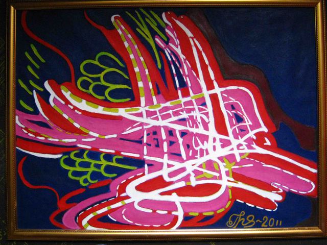 Alexey Grishankov  'Firebird', created in 2011, Original Painting Oil.