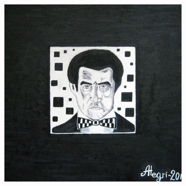 Alexey Grishankov  'Kazimir Malevich In Your Black Square', created in 2012, Original Painting Oil.