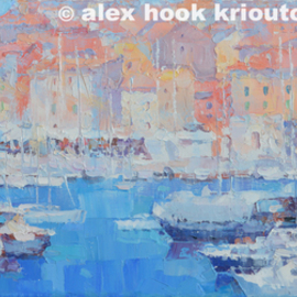 Alex Hook Krioutchkov Artwork Dubrovnic, 2015 Oil Painting, Seascape
