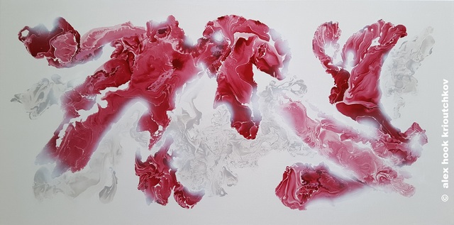 Alex Hook Krioutchkov  'Dream Flowers Iv', created in 2021, Original Painting Oil.